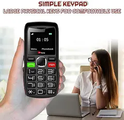 TTfone TT880 — простий у використанні мобільний телефон для людей похилого віку та людей похилого віку. Телефон із великими кнопка - мініатюра 2