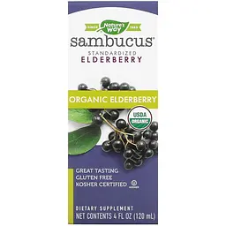 Чорна бузина Nature's Way Sambucus органік 120 мл - мініатюра 2