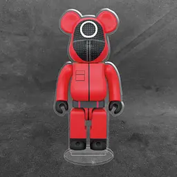 Акрилова колекційна фігурка Bearbrick Squid Game 2 - мініатюра 2