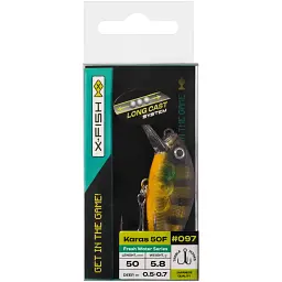 Воблер X-Fish Karas 50F 50mm 5.8g 097 (0.5-0.7m) - мініатюра 2