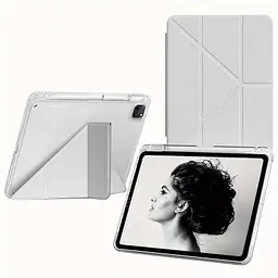 Чохол до планшета BeCover Ultra Slim Origami Transparent Apple iPad Pro 11" M4 2024 Gray (711690) - мініатюра 3