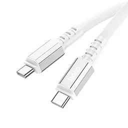 Кабель Hoco X85 Pisces Cable Type-C to Type-C 3A 1m White