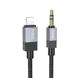 Кабель Hoco UPA32A Lightning to Jack 3.5 1 м чорний - мініатюра 3