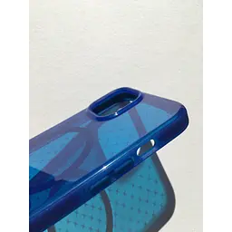 Оригінальний протиударний чохол Tech21 Evo Check MagSafe Blue для iPhone 13/14 (T21-9818) - мініатюра 6