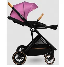 Універсальна коляска 3 в 1 Lionelo Riya Pink Violet, фіолетова (LO-RIYA 3IN1 PINK VIOLET) - мініатюра 4