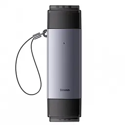 Картрідер Baseus Lite Series USB-A & Type-C to SD and TF Card Reader сірий
