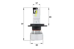 Комплект світлодіодних ламп Sho-Me F4 H4 40W - мініатюра 2