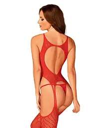 Бодістокінг Obsessive N122 S/M/L червоний - мініатюра 2