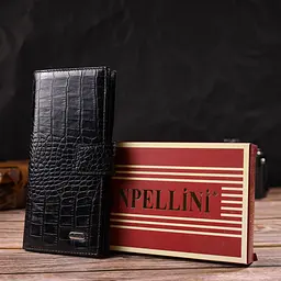 Чоловічий шкіряний гаманець Canpellini 9х18,7х1 см acs0025599 - мініатюра 8