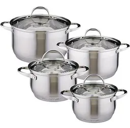 Набір каструль Mystery 4 каструлі Kamille Ø16х10,5 см, Ø18х11,5 см, Ø20х13,5 см, Ø24х15,5 см kuh0007538