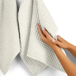 Набір рушників Cosas Cube White & Cube Coffe 2 шт. (SetTowel_95-SqWhite_130-SqCoffe) - мініатюра 8