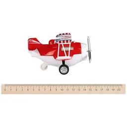 Літак металевий інерційний Same Toy Aircraft червоний SY8013AUt-3 - мініатюра 3