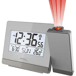 Годинник проєкційний Technoline WT538 Silver/Anthracite (WT538) - мініатюра 2