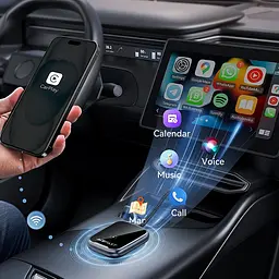 Адаптер ACEFAST QC1 CarPlay wireless adapter for car Metal Gray (6974316285793) - мініатюра 6