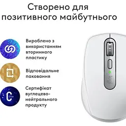 Комп'ютерна мишка Logitech MX Anywhere 3S для MAC Wireless Pale Grey (910-006946) - мініатюра 2