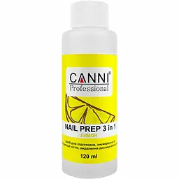 Засіб для знежирення та дегідратації нігтів Canni Nail Prep Лимон 120 мл