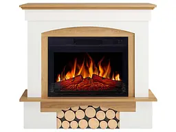 Електрокамін ArtiFlame Woodley AF23S білий дуб натуральний - мініатюра 1
