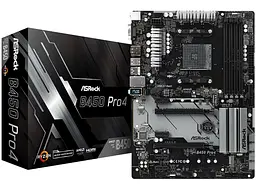 Материнська плата AsRock B450 Pro4 (B450 Pro4) (Socket AM4, AMD B450, ATX) Б/в - мініатюра 5