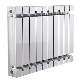Радіатор біметалевий секційний Queen Therm 500/100 Universal (кратно 10), Білий - мініатюра 9