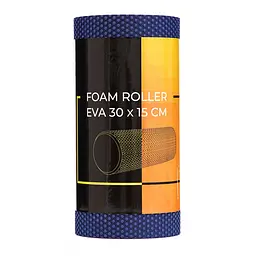 Масажний ролик Cornix EVA+ 30 x 15 см (валик, ролер) XR-0299 Navy Blue - мініатюра 2