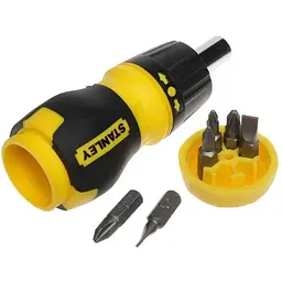 Викрутка реверсивна Stanley Multibit Stubby насадки 6 шт. (0-66-358) - мініатюра 3