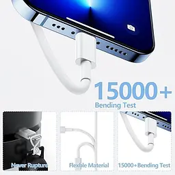 Кабель USB C-Lightning 2 м, 2 шт. в упаковці - мініатюра 4