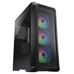 Корпус Cougar Archon 2 Mesh RGB чорний, без БЖ, Mid Tower, ATX / Micro ATX / Mini ITX, 1xUSB 2.0, 2xUSB 3.0, 3x120 мм ARGB Fan,