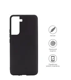 Силіконовий чохол BeCover для Samsung Galaxy S21 FE SM-G990 Black (707449) - мініатюра 2