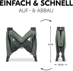Дитячий манеж Hauck Sleep N Play SQ Dark Green - мініатюра 3
