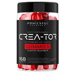 Креатин моногідрат у желейках Powerful Progress Crea-Tor Gummiues 166 желеок - Вишня