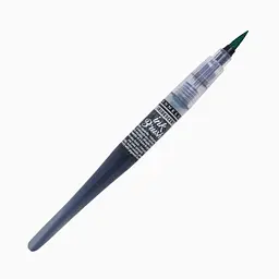 Ручка-пензель з чорнилом Sennelier Ink Brush, Переливчастий зелений глибокий (Iridescent Green deep)
