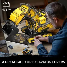 Конструктор Mould King Кар'єрний екскаватор Liebherr R 9800 Yellow (17070) [160311] - мініатюра 9