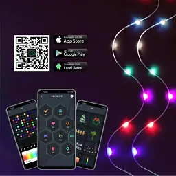 Розумна смарт гірлянда Niki Light smart роса rgb керування через смартфон пульт 10 метрів 100 лед - мініатюра 2