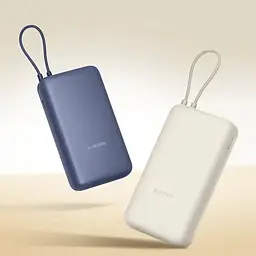 Портативна батарея Xiaomi Power Bank 20000 mAh 33W Integrated Cable Blue (BHR8975GL) - мініатюра 2