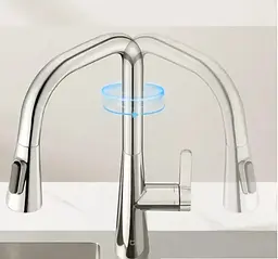 Змішувач для кухні Mijia pull-out kitchen faucet S1 з висувною лійкою - мініатюра 6