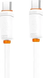 Кабель XO NB-Q302B Shishi Shun Series Type-C TO Type-C 60W/1m Білий