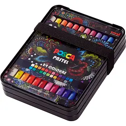 Пастель воскова Uni Posca Pastel 24 кольори (KPA-100/24C) - мініатюра 2