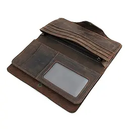 Модне шкіряне портмоне John McDee 18.5х10х1 см acs0032238 - мініатюра 6