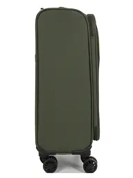 Валіза маленька S тканинна Snowball 22204 58×36×22см 35+9см Хакі - мініатюра 6