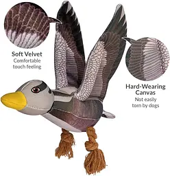 М'яка іграшка для собак Wild Goose Rope Squeaker - мініатюра 2