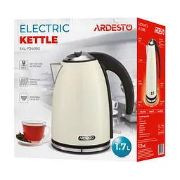 Електрочайник Ardesto Strix 1.7 л бежевий (EKL-F340BG) - мініатюра 6