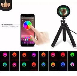 Світильник проектор Tripod 16 colors з пультом - мініатюра 5
