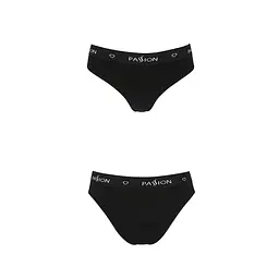 Трусики-сліпи з бавовни та еластаном Passion PS004 PANTIES L, black - мініатюра 5