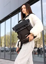 Жіночий рюкзак Sambag Aura чорний 39 х 29 х 13 см (24551301) - мініатюра 3