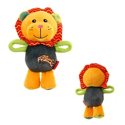 Іграшка для Собак Gigwi Plush Friendz Левеня з пищалкою 16х8х8 см - мініатюра 3