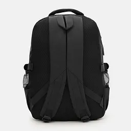 Місткий текстильний чорний рюкзак Confident ANT02-6656A - мініатюра 4