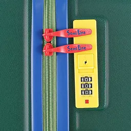 Валіза маленька Semi Line T5846-1 ABS-пластик 20 дюймів 38.5 л для ручної поклажі Зелений - мініатюра 9