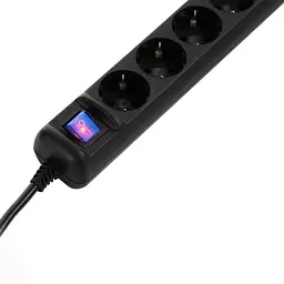 Мережевий фільтр 2E 1.8м black (2E-U05ESM1.8B) - мініатюра 3