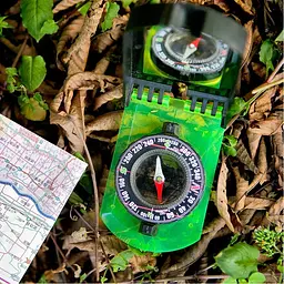 Компас AceCamp Folding Map Compass With Mirror - мініатюра 2