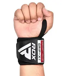 Бинти для зап'ясть (кистьові бинти) RDX GYM WRIST WRAP R11 BLACK/RED (WAH-WR11BR) - мініатюра 2